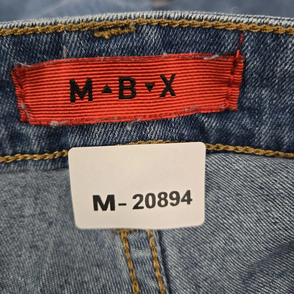 MBX Men Jeans 36X30 Blue Denim Straight Slim Fit 28